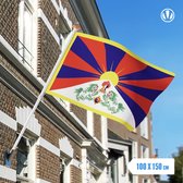 Vlag Tibet 100x150cm - Glanspoly