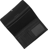 Michael Kors Large Trifold Leather Wallet Black