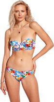 No Gossip Bandeau-bikini met beugel - Bikini met bloemenpatroon - Met Borstkussen VEELKLEURIG 42