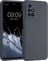 kwmobile telefoonhoesje voor Xiaomi Redmi 10 (2021 / 2022) - Hoesje met siliconen coating - Smartphone case in bosbesblauw