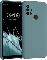 kwmobile telefoonhoesje geschikt voor Motorola Moto G30 / Moto G20 / Moto G10 - Hoesje met siliconen coating - Smartphone case in Arctische nacht