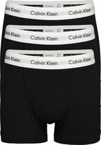 Calvin Klein trunks (3-pack) - heren boxers normale - zwart - grijs en wit -  Maat: