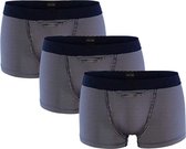 HOM HO1 3-pack Premium Cotton Modal Boxer Brief, Navy / White Simon