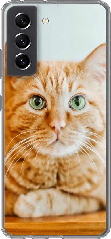 Coque Samsung Galaxy S21 FE - Chat - Bois - Coque - Siliconen