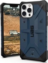 UAG - Pathfinder backcover hoes - iPhone 13 Pro Max - Blauw + Lunso Tempered Glass