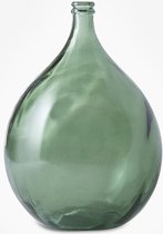 Vaas Dame-Jeanne van gerecycleerd glas SILICE 34L - Olijfgroen