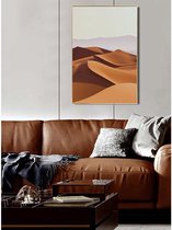 OZAIA Canvas schilderij DESERTO - 60 x 90 x 2,5 cm - Oranje L 60 cm x H 90 cm x D 2.5 cm