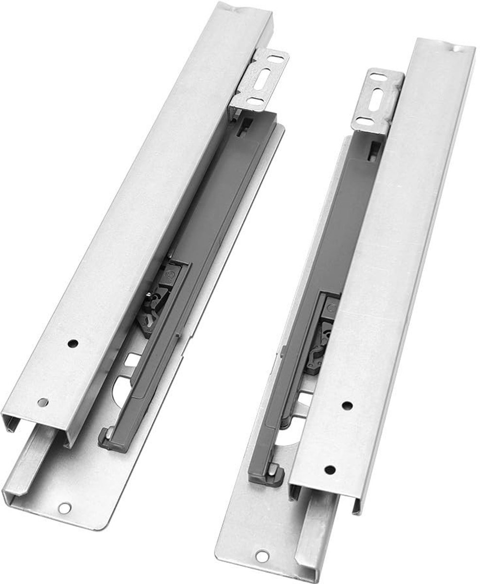 Livia home - Onderbouw Ladegeleiders - Soft-Close Mechanisme - 35 cm - Metaal - Volledig Uittrekbaar - Voor Minimalistisch Meubilair