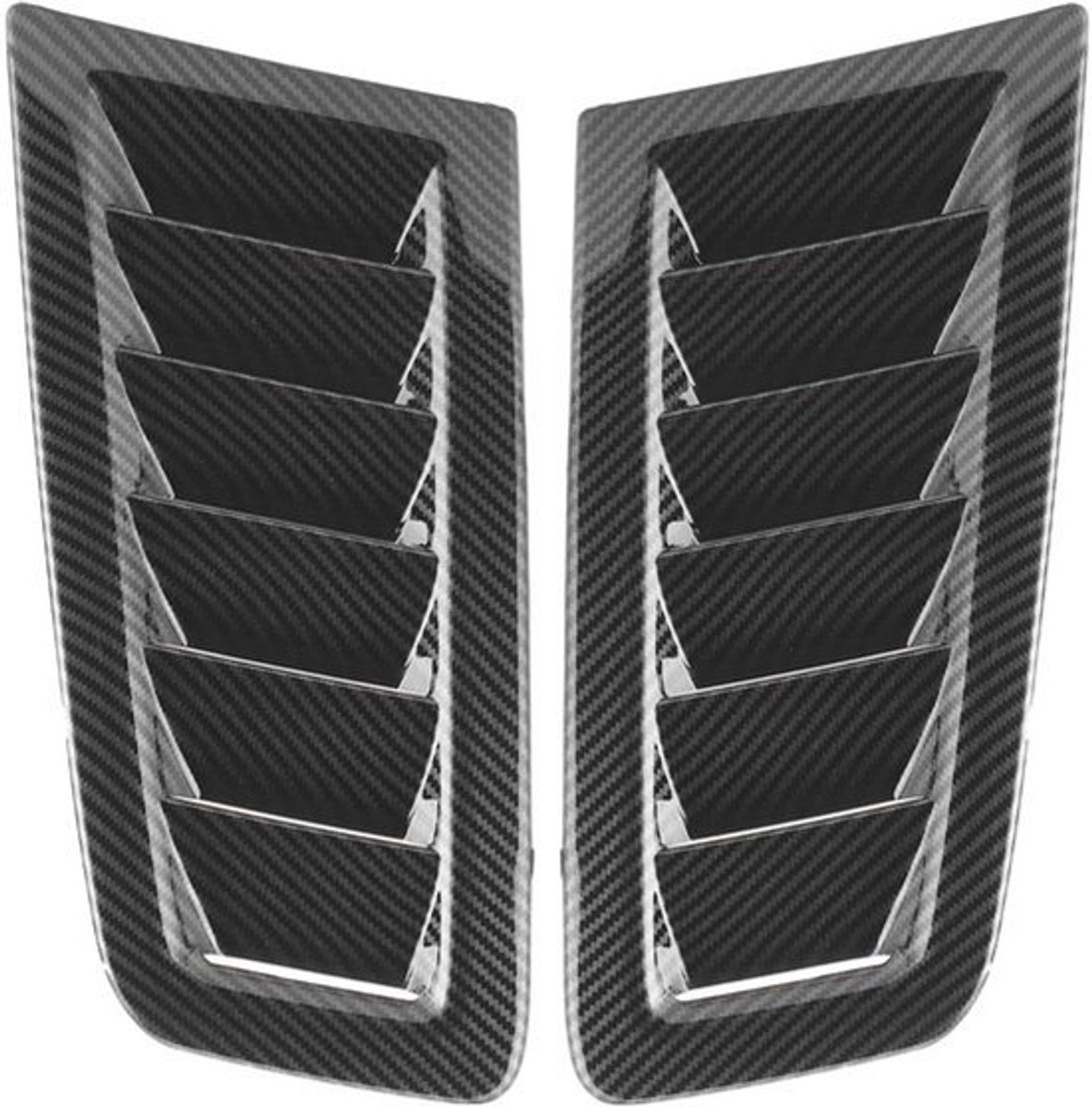 Universele Air Intake Shovel 2-Pack - Carbon Fiber Bonnet Vent - Turbo Suction Scoop