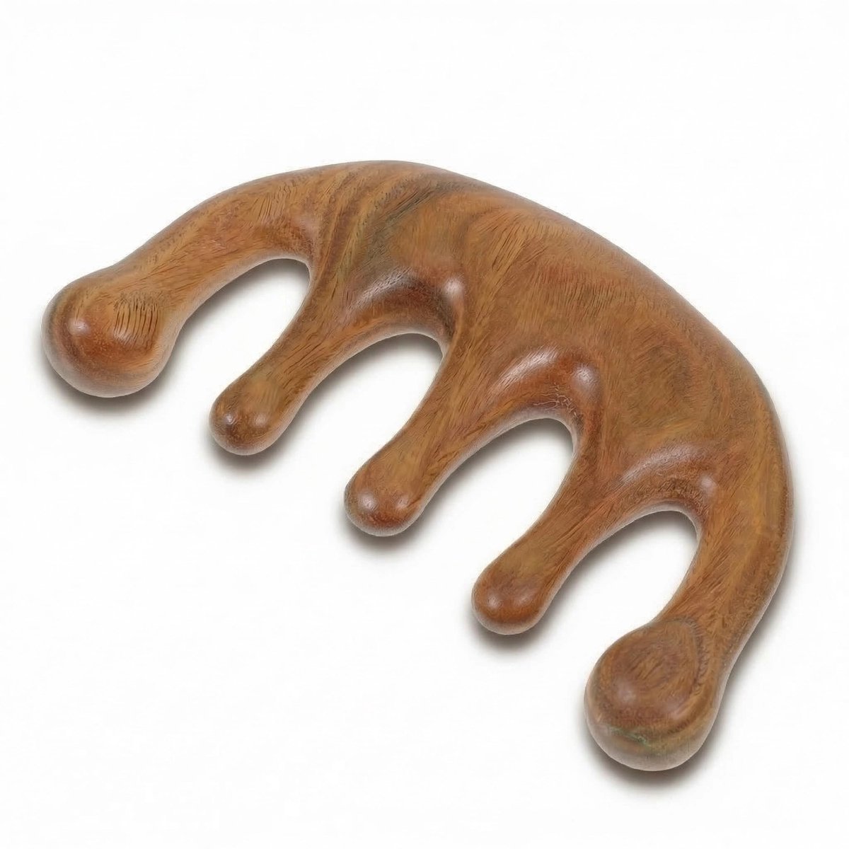 Jhubersproducts - Massagekam - Houten hoofdmassage kam - Stimuleert bloedsomloop - Compact formaat - Antistatisch ontwerp - Geschikt voor haarverzorgi