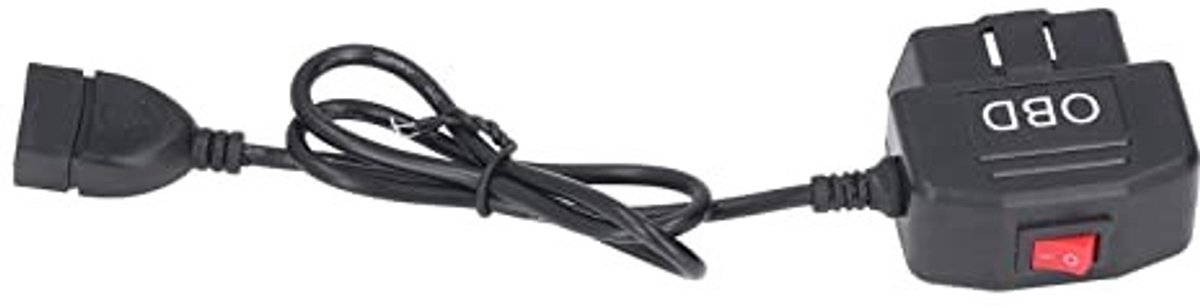 Jhubersproducts - OBD Voedingskabel - Plug and Play - Universele OBD2 Voedingsadapter - 12V 24V naar 5V - Bescherming Tegen Lage Spanning - Geschikt v