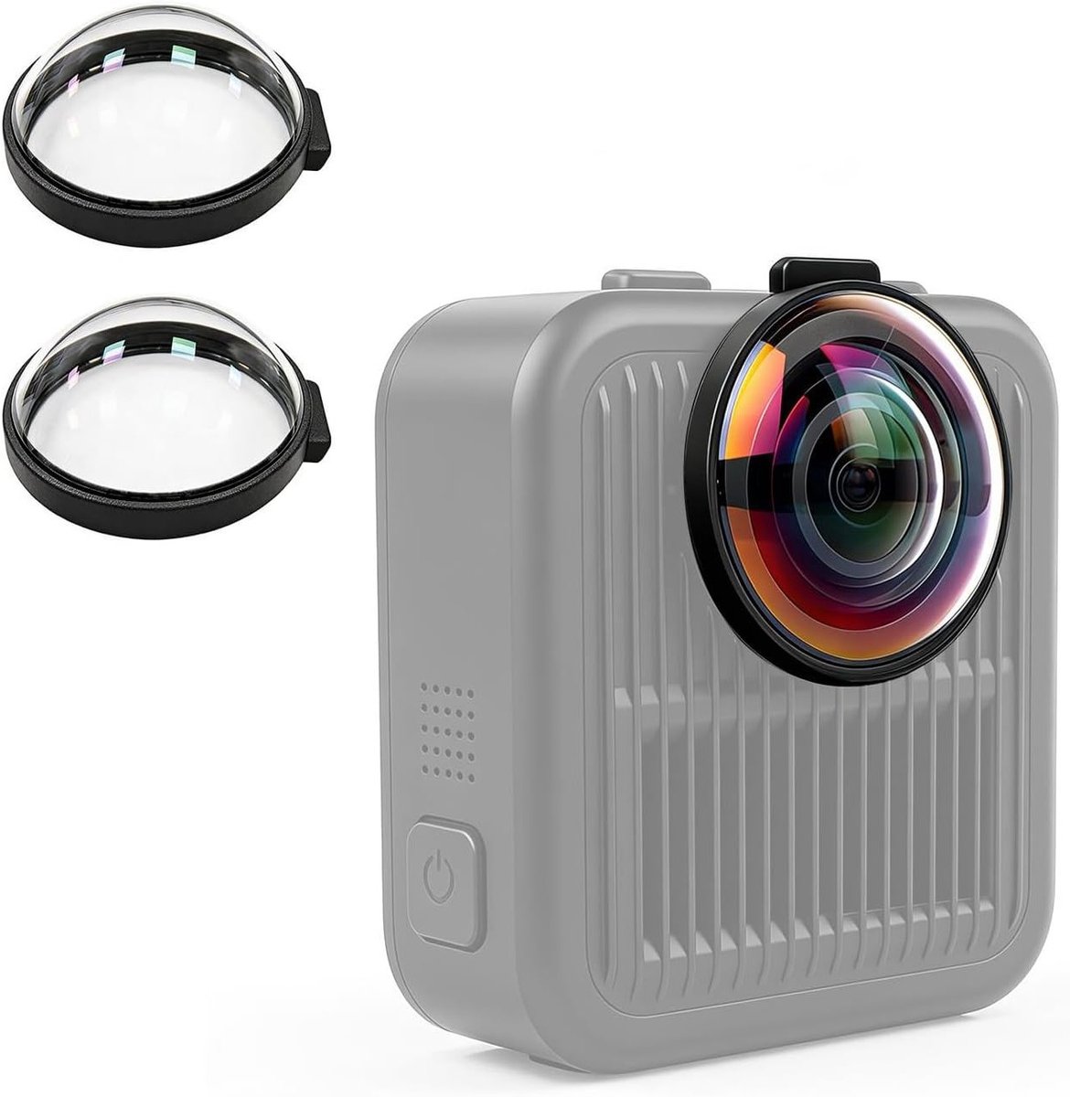 Premium Lens Guards voor GoPro MAX2 - 10H Tempered Glass Lensbeschermer, HD Bescherming, Stof- en Krassenbestendig Accessoire