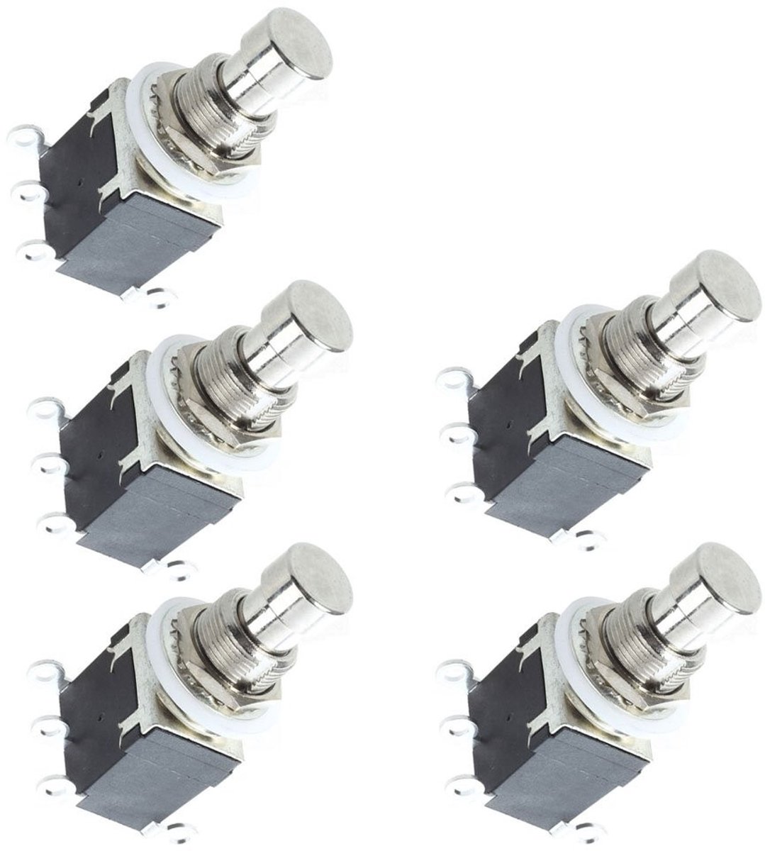Zeynomax - DPDT Lock Footswitch - Professionele Stamping Guitar Effect Pedalen - Ideaal voor Muzikanten - Perfect voor Gitaar - Voetbediening Effect..