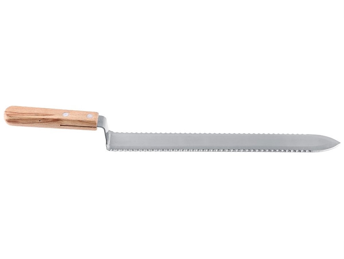 Vlemico - Ontzegelmes - Gekarteld bijenmes - Duurzaam - 280mm - Honing schrapen - Perfect voor imkers - Roestvrij staal