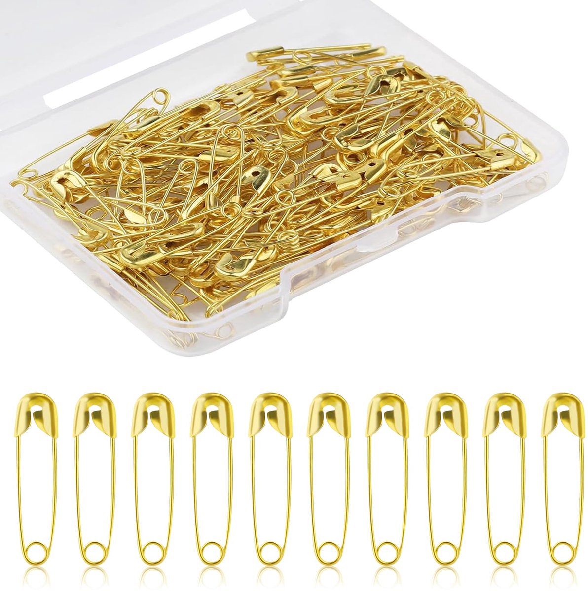 carmdering- Mini Veiligheidsspelden - Veiligheidsnaalden - Naaiaccessoires - Automatische Vergrendeling - Scherpe Naaldpunt - Roestvrij Staal - Nikkelvrije Coating - Veelzijdig Gebruik - 250 Stuks