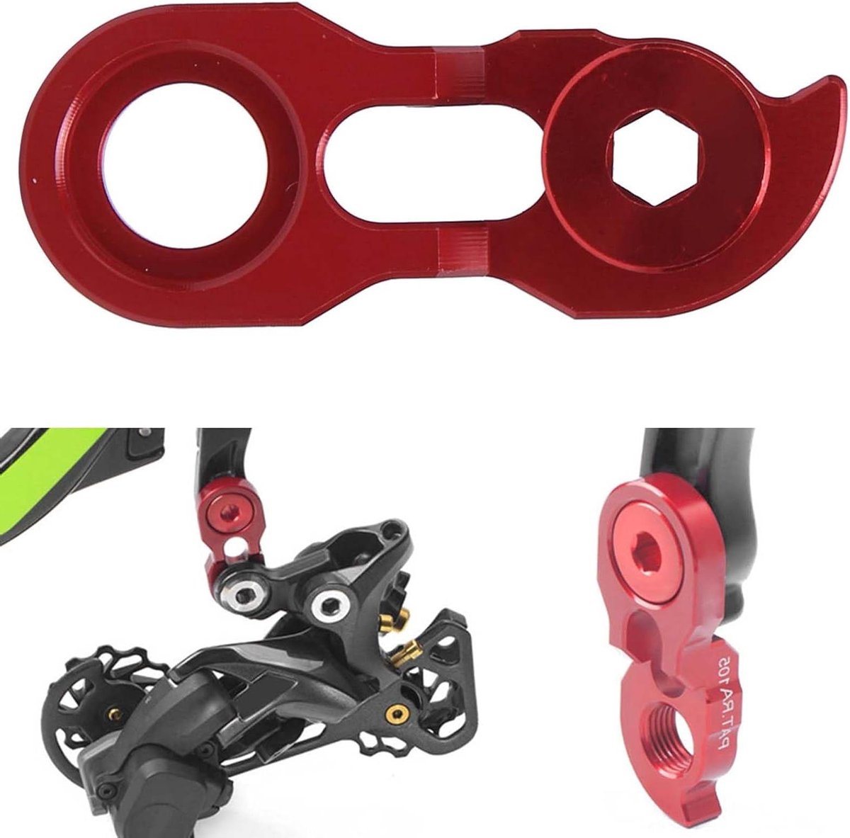 Derailleurhanger Verlenging - Fiets Accessoire - Fiets Onderhoud - Lichtgewicht Duurzaam Ontwerp - 50.8 mm Lengte - Zwart