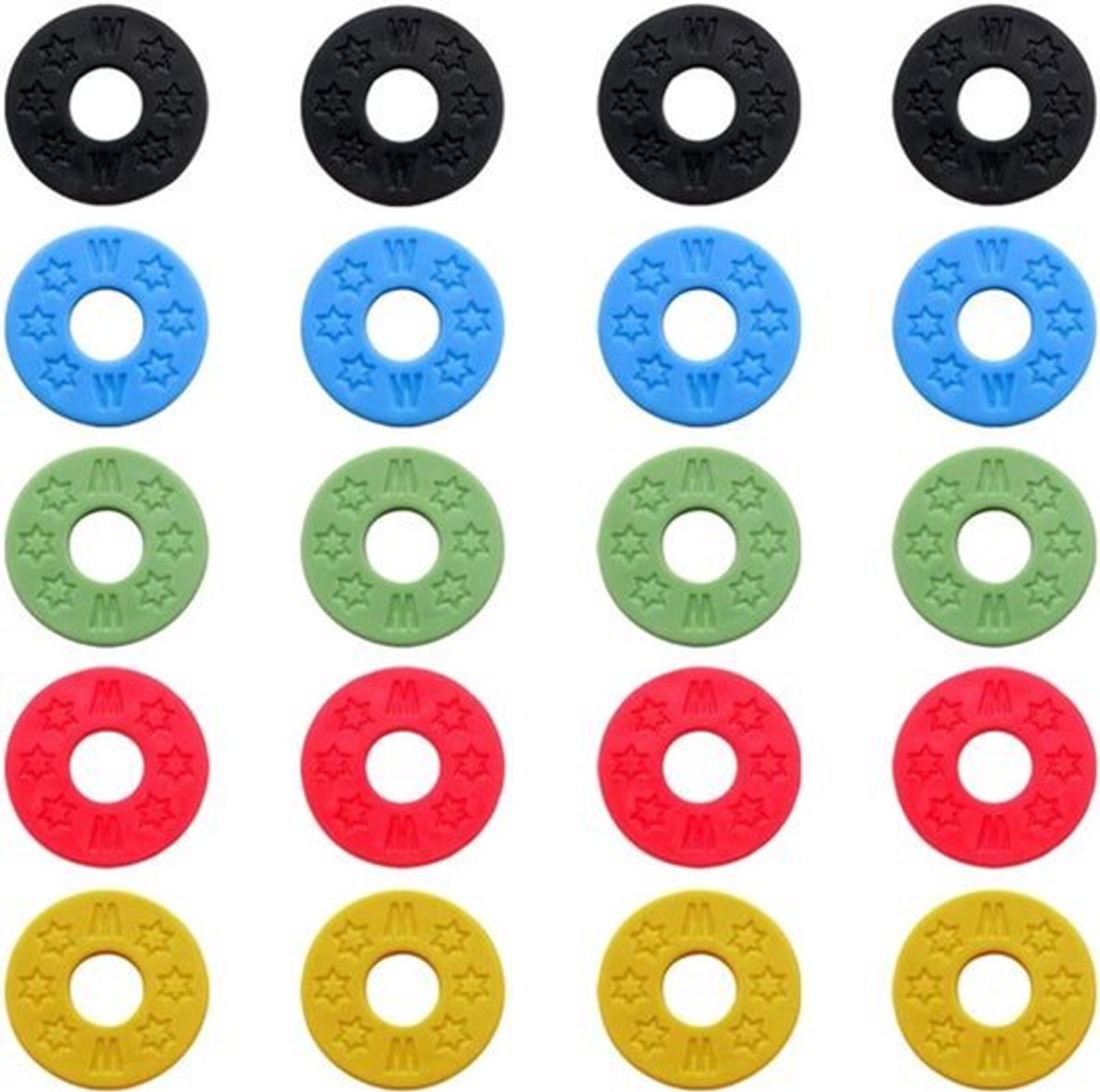20 Stuks Gitaar Strap Sloten - Antislip Siliconen Rubber - Gitaar Accessoires