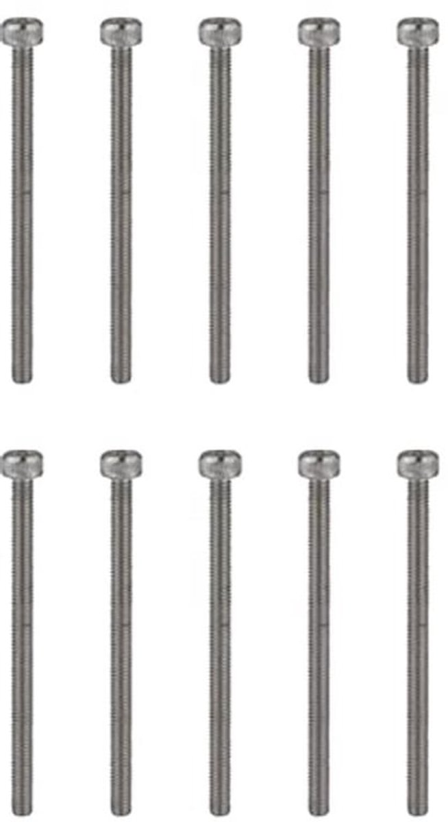 M3 Schroeven Set - 10 Stuks 45MM RVS Hex Socket Schroeven Voor 3D Printer