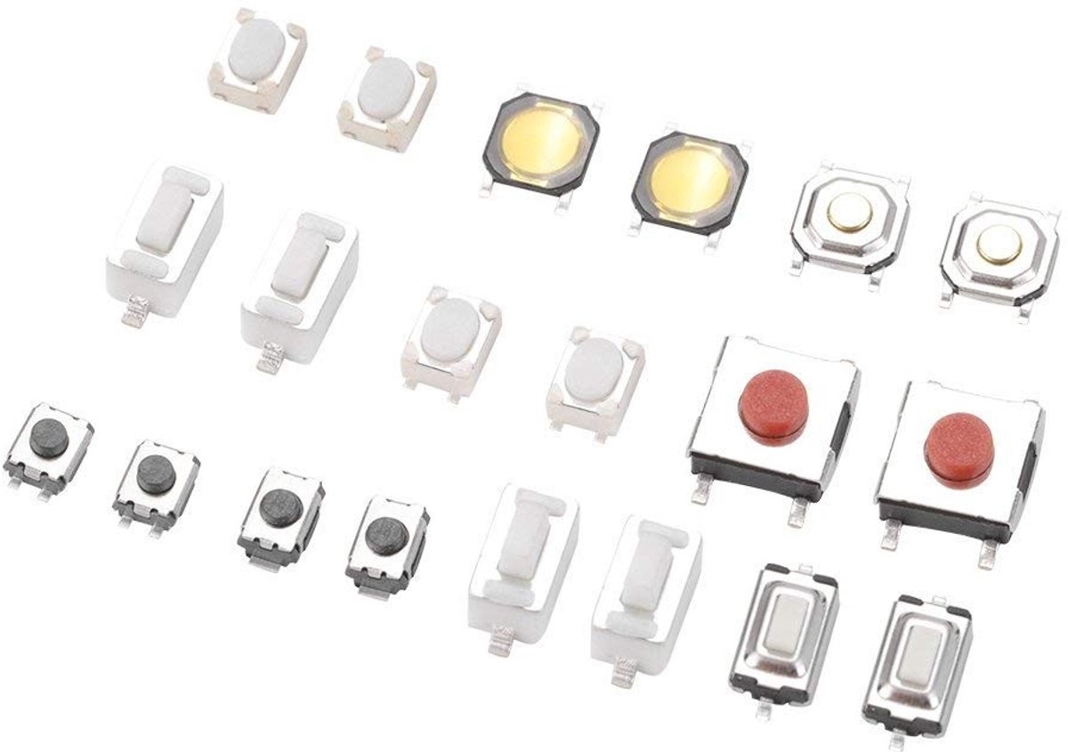 SMD Button Assortiment Kit - 250 Micro Switches voor Diverse Toepassingen