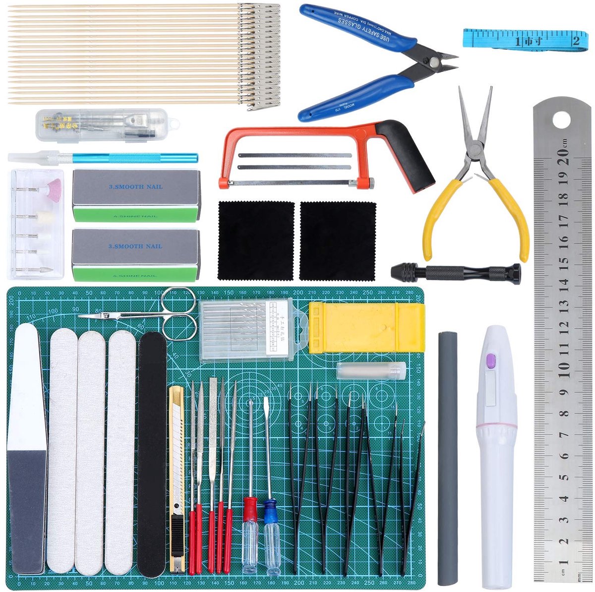 Dailygoods - Gundam Modelgereedschapsset - 64-delige set - Voor modelbouwers - Perfect voor hobbyisten - Inclusief basisgereedschap - Geschikt voor be