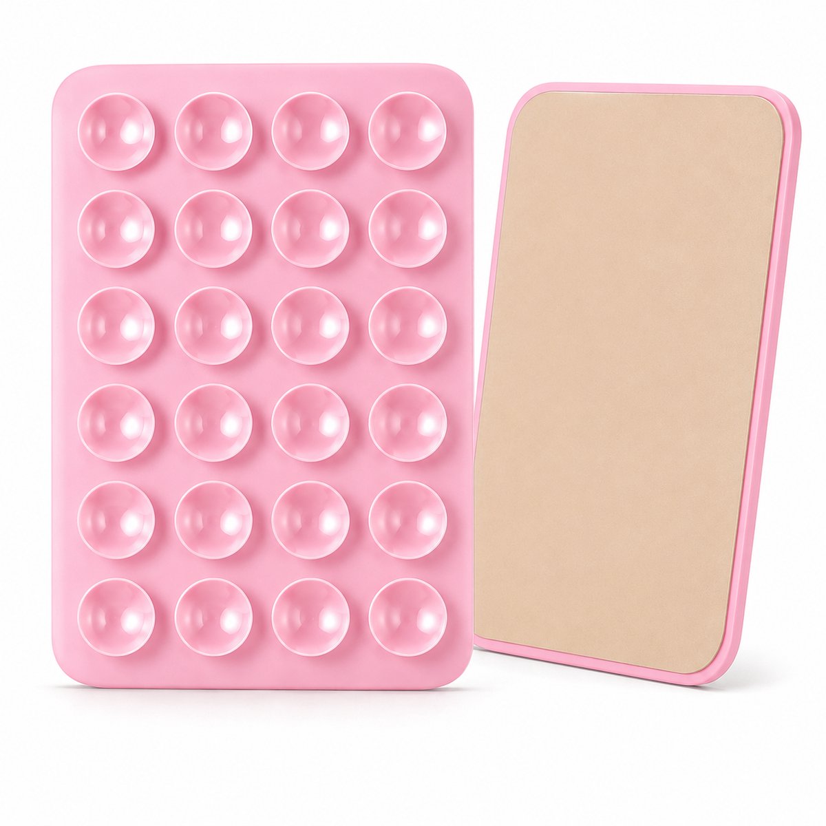 Consumerce® Zelfklevende Telefoon Zuignap - Zwart - Telefoonzuignap - Auto/Douche/Spiegel - Telefoonhoeshouder - Telefoonaccessoires Selfie - Selfies