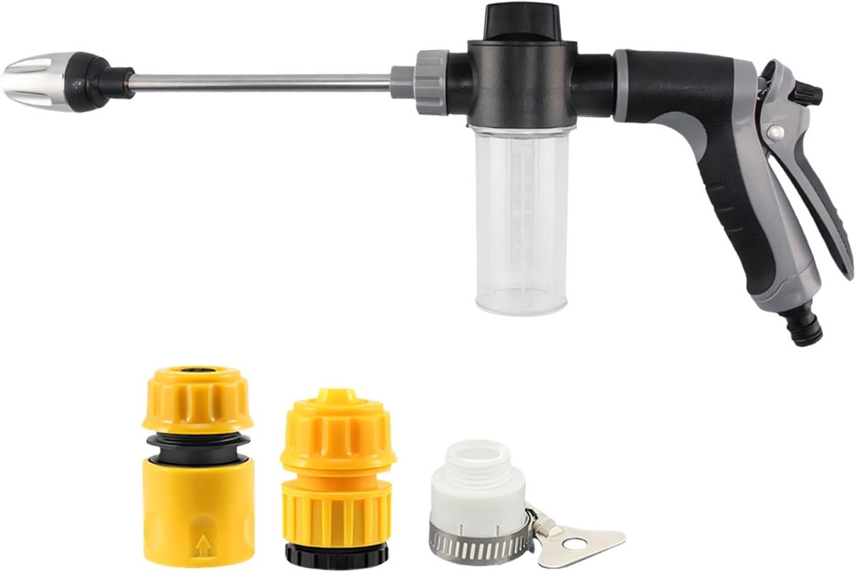 5stuks - turbowasher - turbo washer voor auto - hogedrukreiniger - hoge druk reiniger - hogedrukreiniger accessoires - autowas pistool - autowaspistool tuinslangpistpol - tuinslang pistool - hogedruk waterpistool -hogedrukwaterpistool