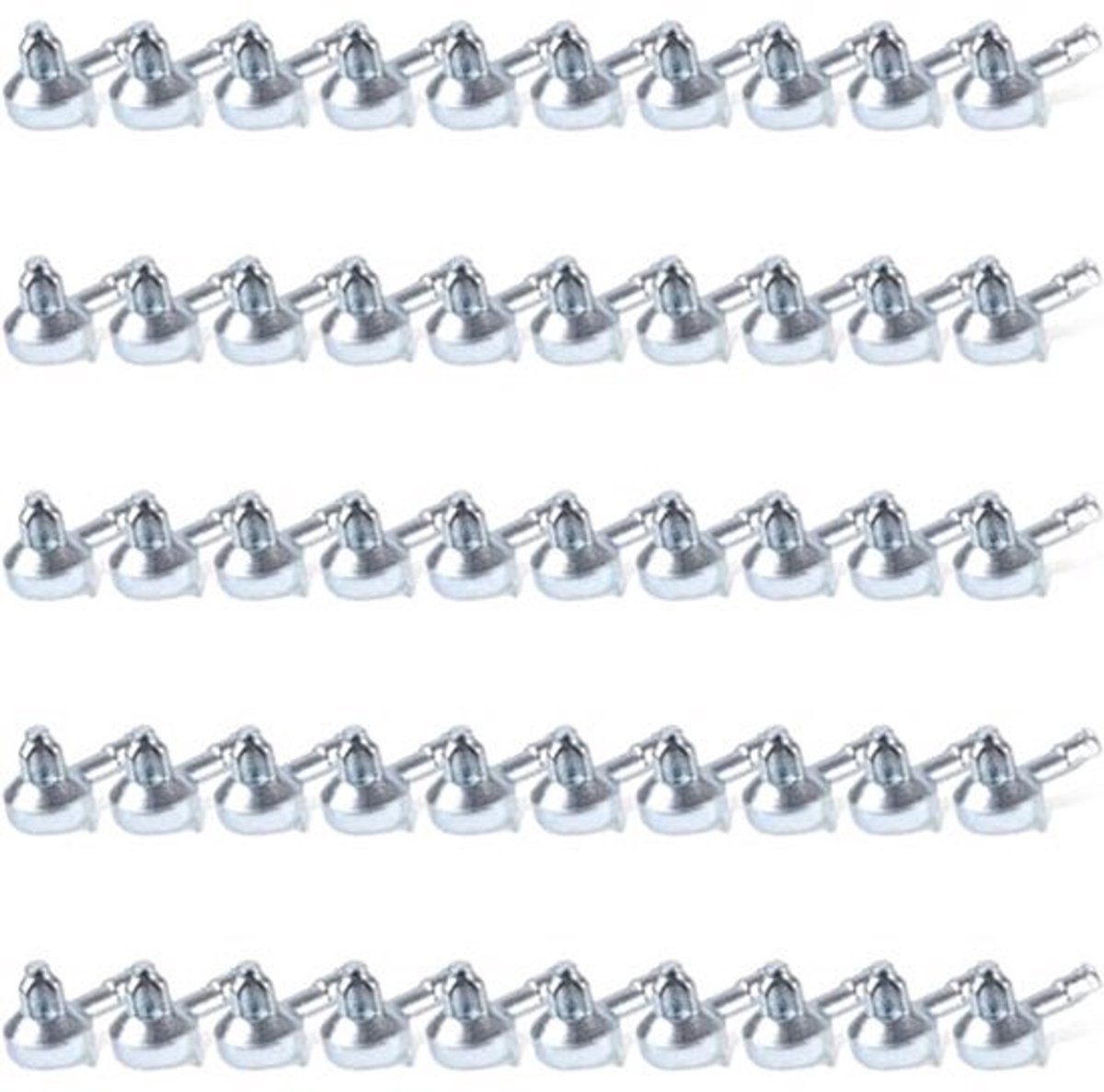 50 Stuks Shelf Support Pens - Zink Legering - Voor Ikea Billy Boekenkast 131372