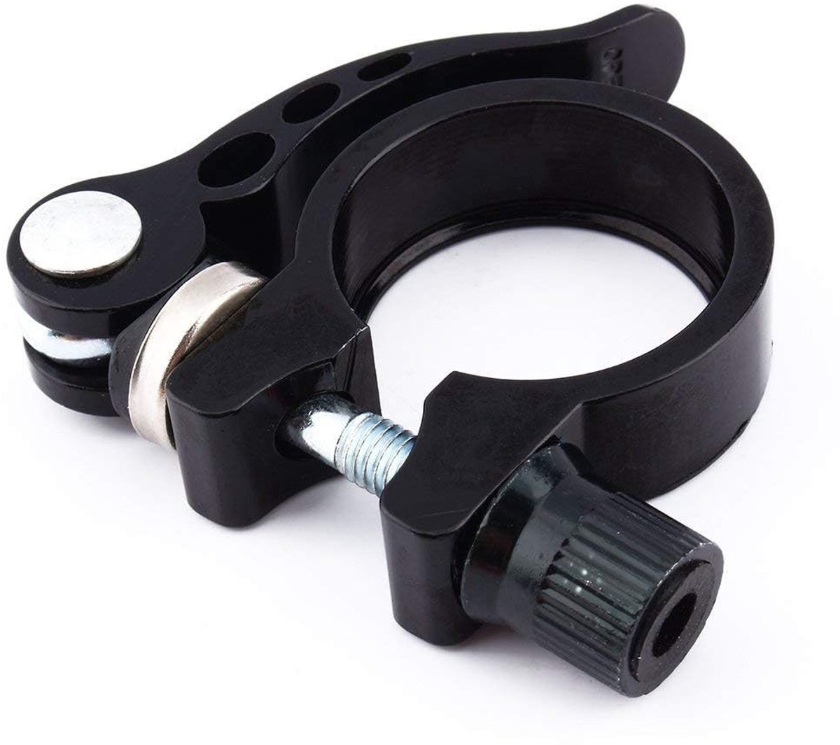 Dailygoods - Fietszadelpenklem - Mountainbike - Snelsluiting - 31,8 mm / 34,9 mm - Roestbestendig - Klemactie - Geschikt voor elke fiets