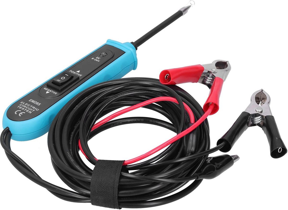 Zeynomax - Autocircuittester - 6-24V DC - Diagnostisch hulpmiddel - 5 meter snoer - Kortsluitzoeker - Kabeltester - Geschikt voor voertuigen -