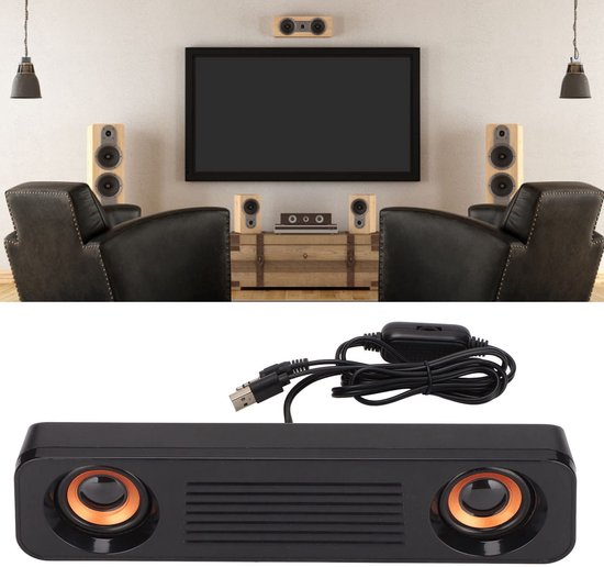Zeynomax - Computerluidsprekers - Draagbare Mini-soundbar - Hifi 360° Stereo-subwoofer - USB Voeding - Desktopluidspreker - Geschikt voor Pc-tablets.. van zeynomax — afbeelding 2