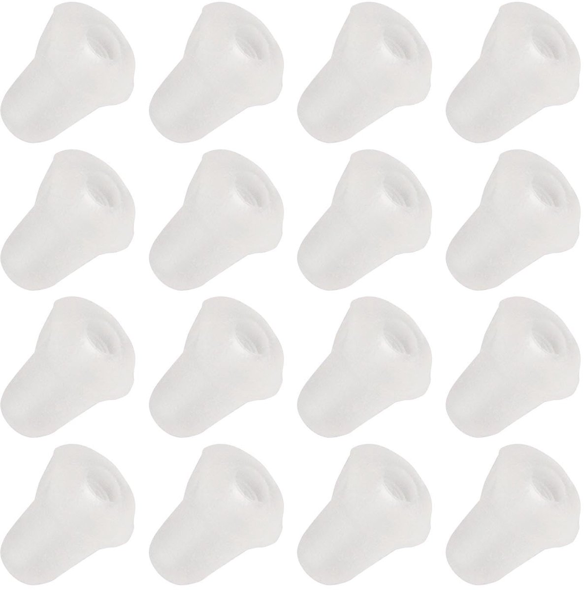 Dailygoods - Vishaak Aas Stop Haak - 100 Stuks - Voorkomt Aasverlies - Wit - Vishaak Accessoires - Perfect voor Hengelsport - Ideaal voor Visavonturen