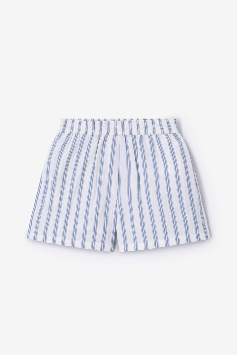 Sissy-Boy - Witte gestreepte mousseline short