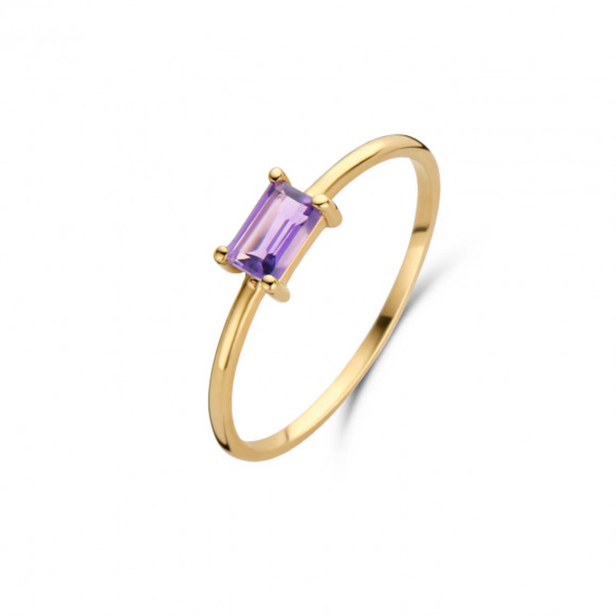 Jackie Medina Amethyst Ring 14 Karaat Goud 52