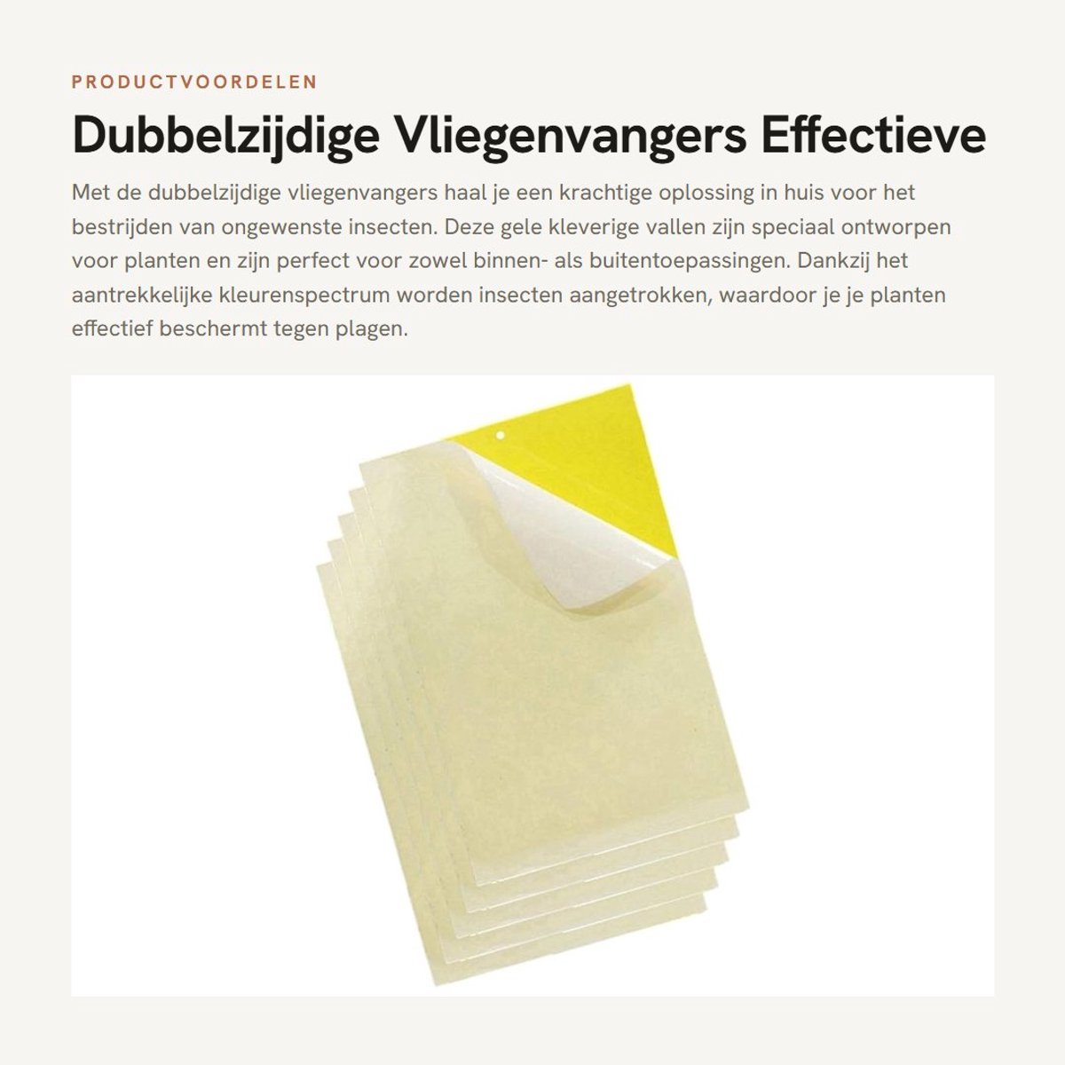Dailygoods- Vliegenvanger Dubbelzijdig - 20 Stuks - Gele Kleverige Val - Waterdicht - Herbruikbaar - Duurzaam en Niet-giftig - Insectenvanger