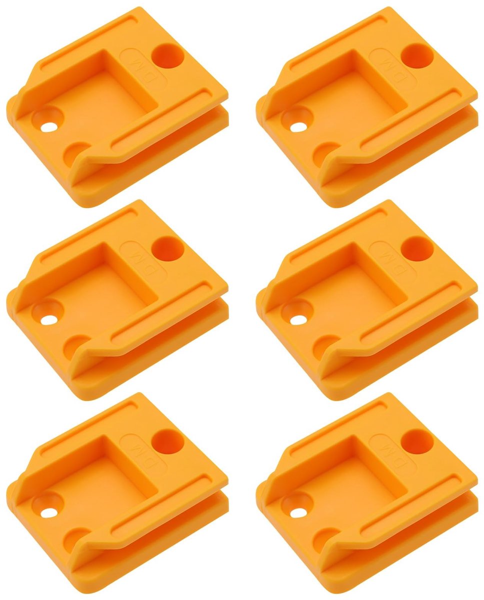 Dailygoods - Gereedschapshouder - Muurmontage - Duurzaam en stevig - Geel - Gereedschapsopslag - Compatibel met elektrische boor - Hard kunststof