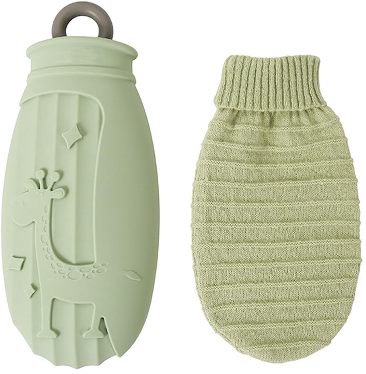 Dailygoods - Mini Siliconen Warmwaterkruik met Hoes voor Pijnverlichting