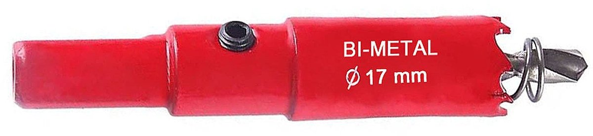 Dailygoods- Gatzaag HSS Bi-metalen - Gatsnijder voor hout/kunststof/metaal - 17 mm - Slijtagebestendig - Geschikt voor elektrische boor