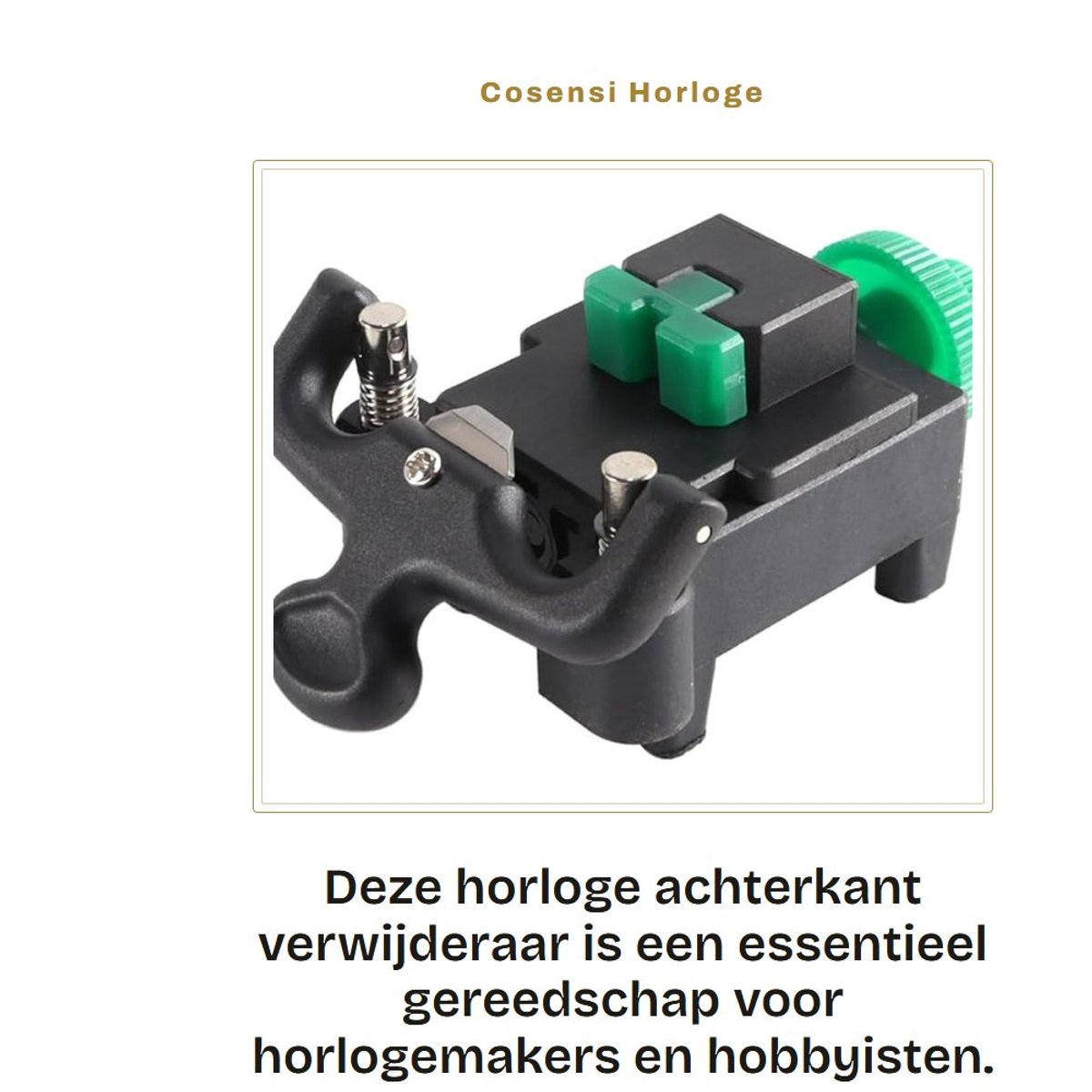 Dailygoods - Horloge Achterkant Verwijderaar voor Snelle Reparatie