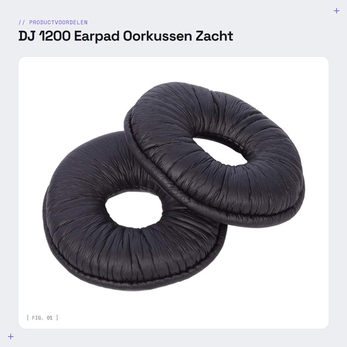 Dailygoods- Oorkussen Zacht Schuim - Oorkussens voor RP DJ1200/DJ121 - Ademend - Comfortabel - Geluiddempende - Eenvoudig te installeren - Hoofdtelefoon Oorkussen