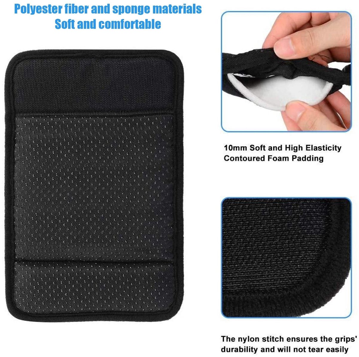 Dailygoods- Wandelarmkruk - Zachte Spons Pads - Antislip Handvat - Loophulpmiddel - Vermindert Pijn - 2 Stuks Kussenvulling - Krukpads