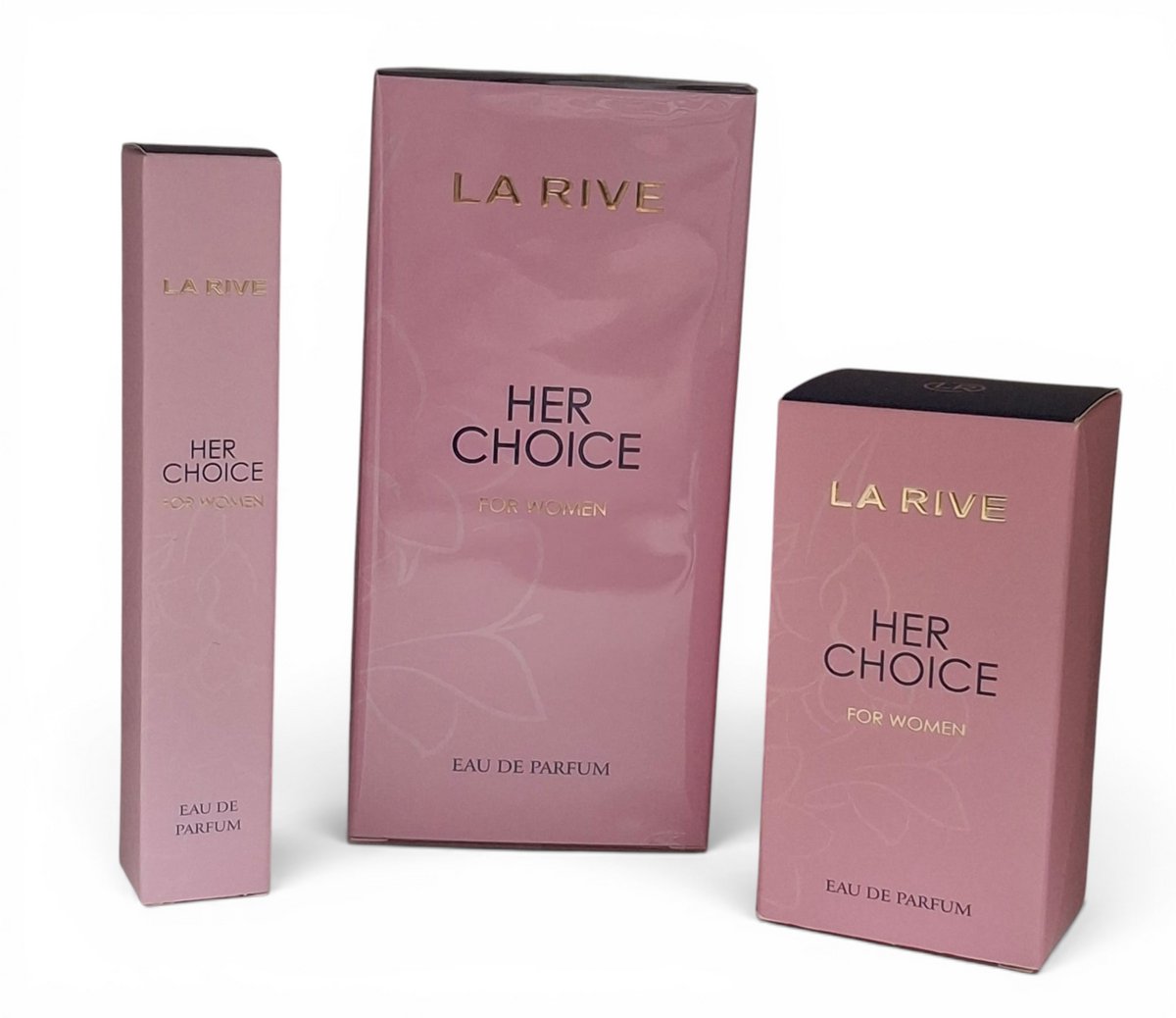 La Rive Her Choice Dames Parfum Set 100 ml 30 ml 15 ml Broekzak Formaat