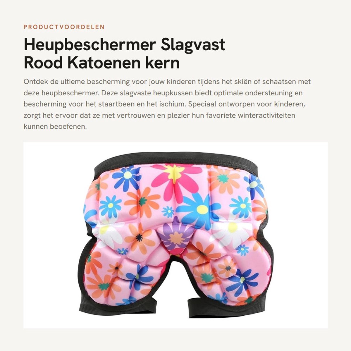 Dailygoods- Heupbeschermer Schokbestendig - Kids Heupbescherming - Verstelbaar - EVA Kussen - Polyurethaan - 36 x 26 cm