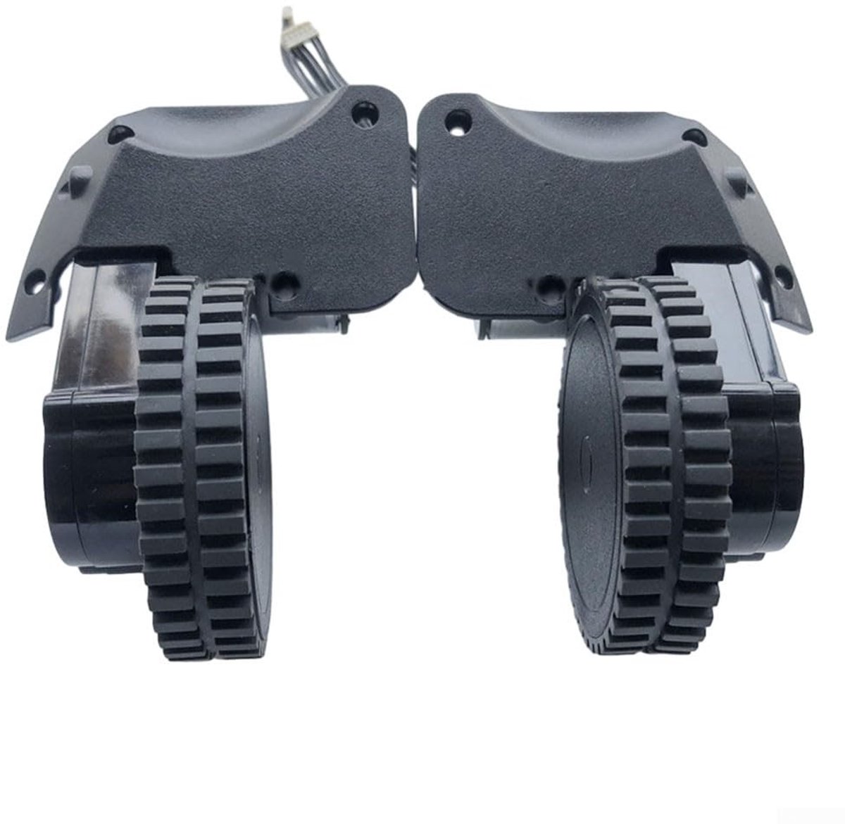 Dailygoods- Wielmotor Duurzaam - Vervangende Onderdelen - Geschikt voor Robovac G10/30C/35C/11s - Conga 1090/950 - Zwart - Inclusief Rechts/Links Wiel - Robotstofzuiger