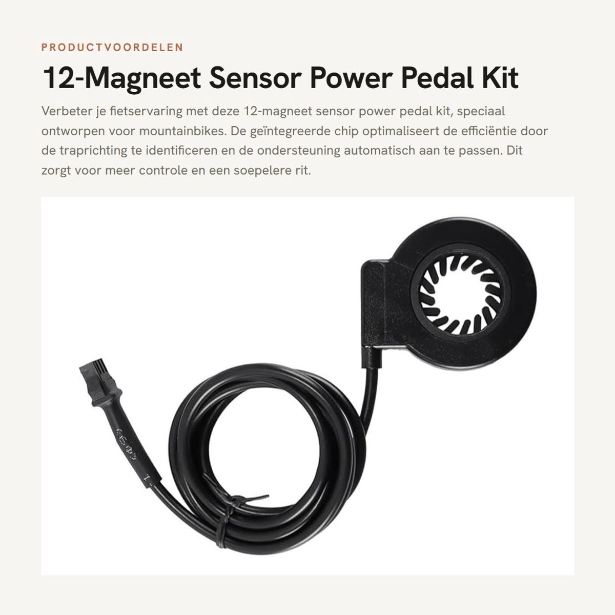 Dailygoods - 12-Magneet Sensor Power Pedal Kit voor Mountainbikes