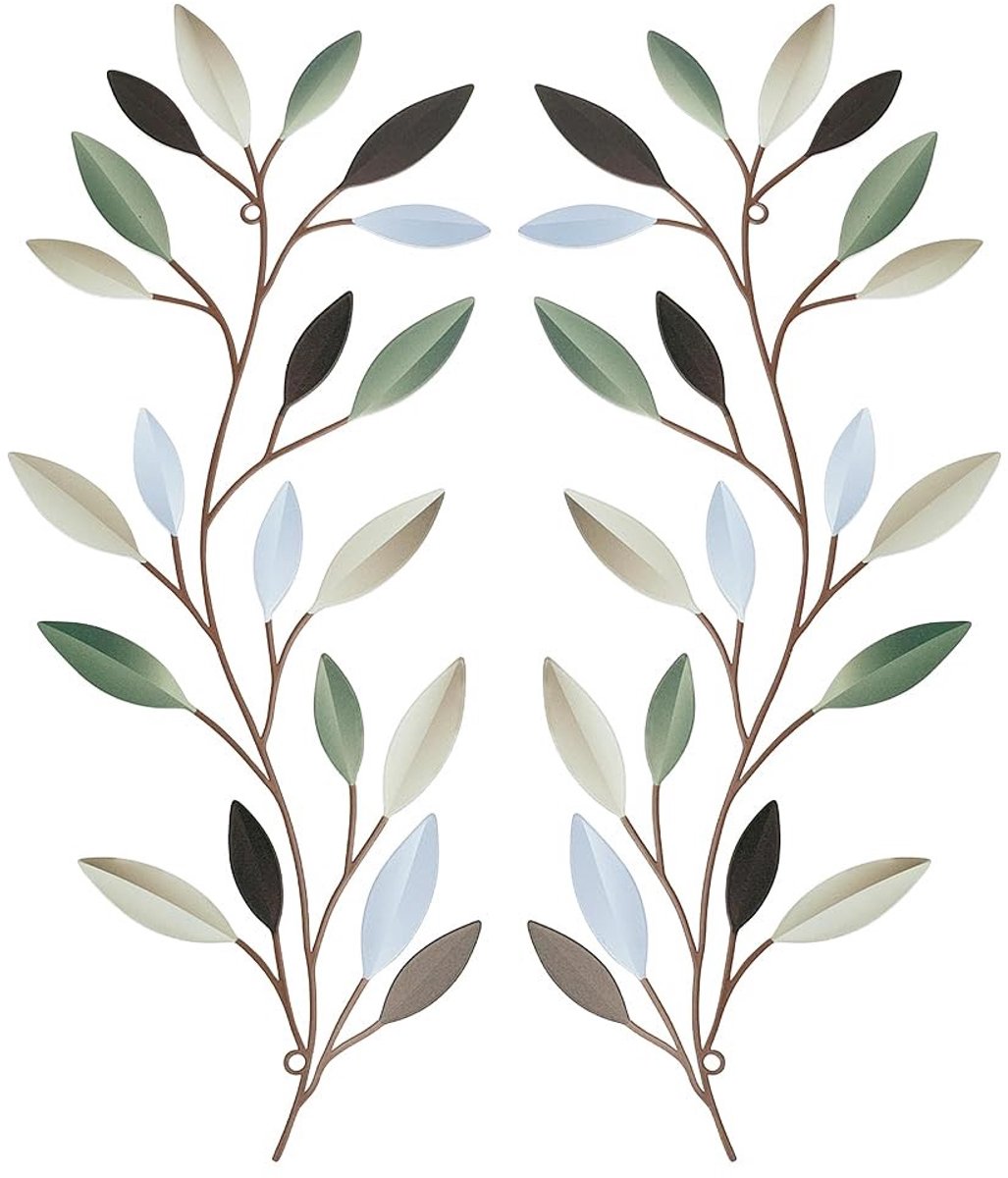 Dailygoods- Muurdecoratie Metalen Blad Kunst - Wanddecoratie Slaapkamer - Wanddecoratie Kantoor - Wanddecoratie Kleurrijk - Wanddecoratie Duurzaam - Uniek Ontwerp