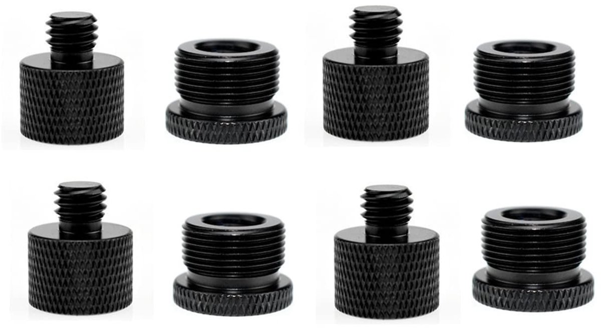 Dailygoods - Set van 8 Schroefadapters voor Microfoonstatief