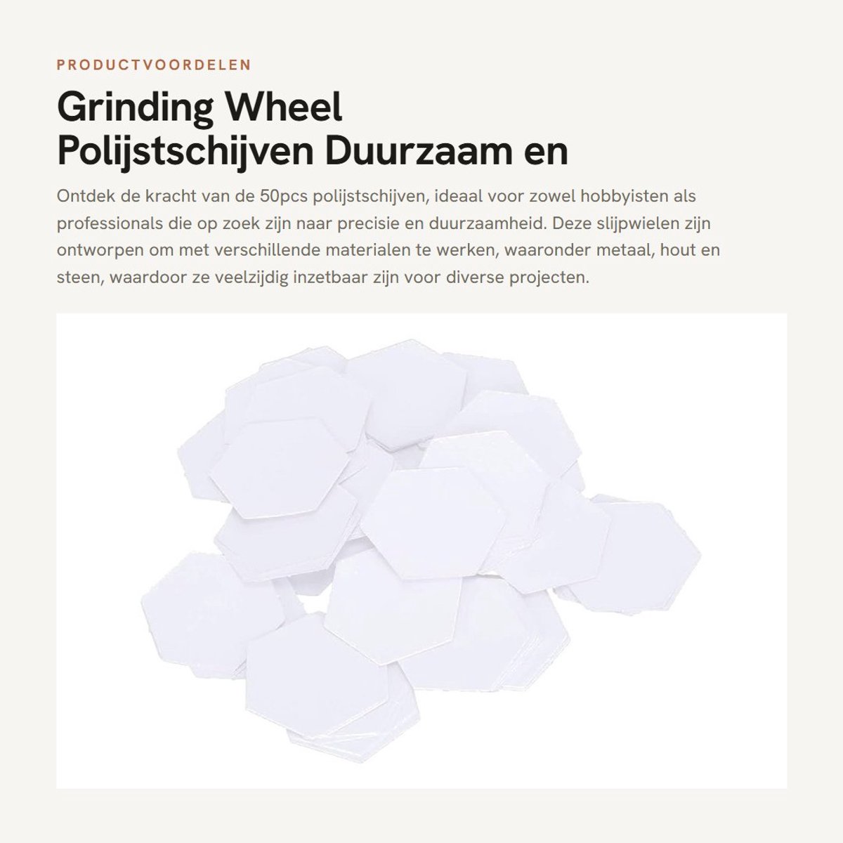 Dailygoods- Slijpschijven 125 mm - 50 Stuks - Schijf voor Metaal - Snelle en Eenvoudige Slijping - Duurzaam en Sterk - Geschikt voor Kettingzaag - Schuurwielen