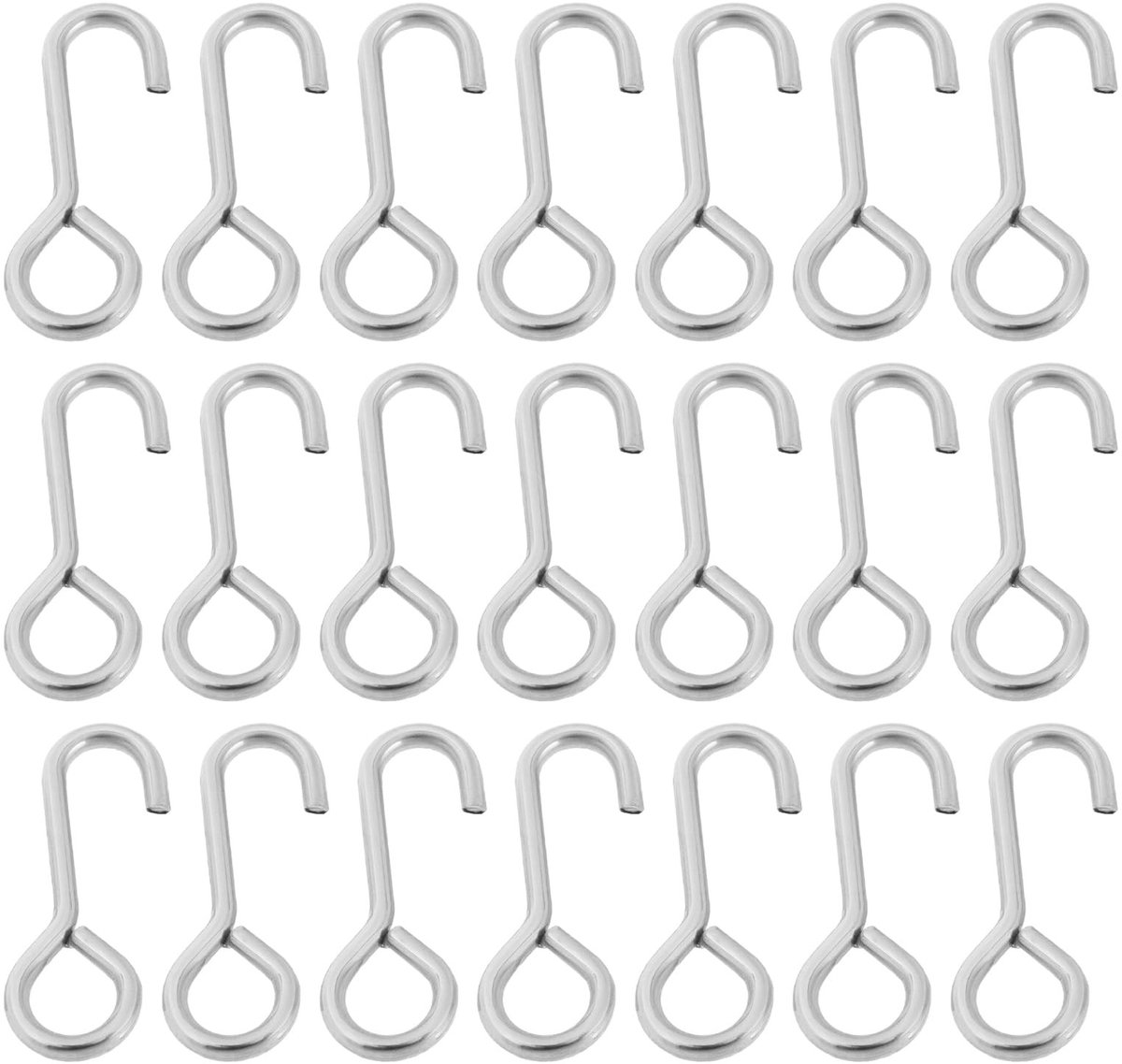 Dailygoods- Bottom Clips Duurzaam RVS - 100 Stuks - 15mm Lengte - 5mm Haak - 1mm Draad - Zwakke Koppelontgrendelingsclip - Visclips
