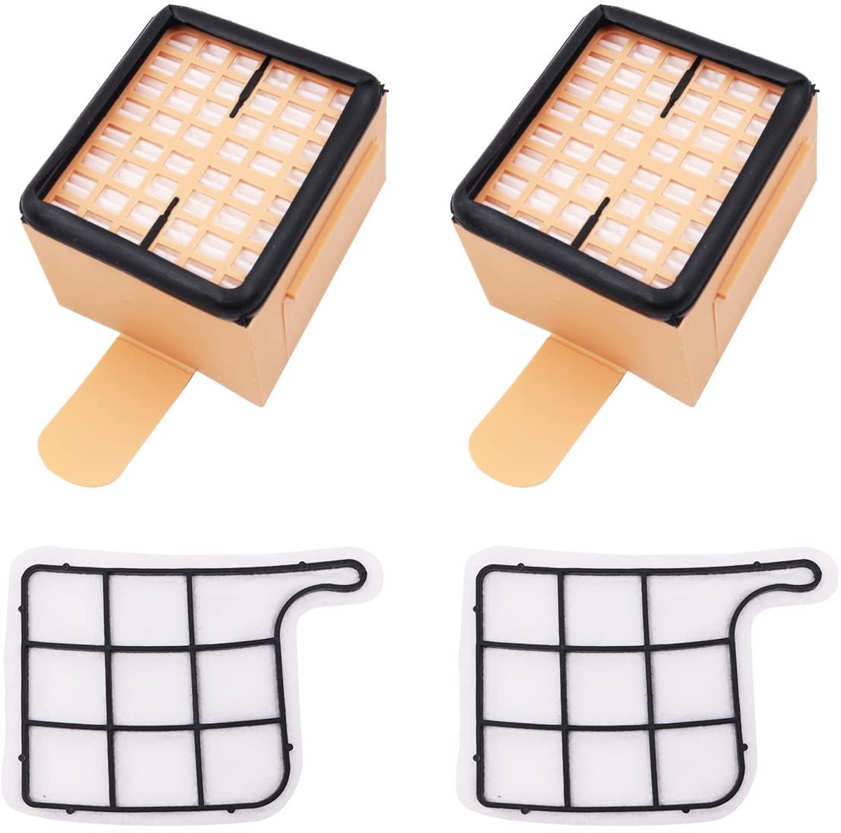 Dailygoods - HEPA-filter - Stofzuigerfilter - Verleng de levensduur - Geschikt voor VK135 VK136 - Motorfilter - Maximale zuigkracht - Vervangingsset