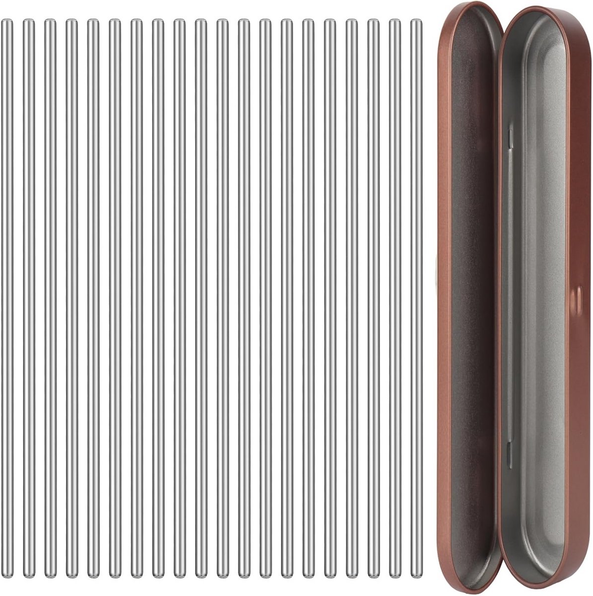 Stalen Staafpennen - Blokkeerpennen - Haken Spannen - Roestvrij Staal - 20 Stuks 15cm - Zilver